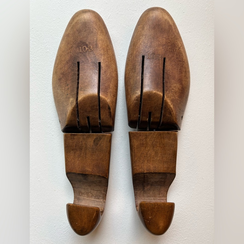Vintage wood shoe molds French Shriner mold size 10